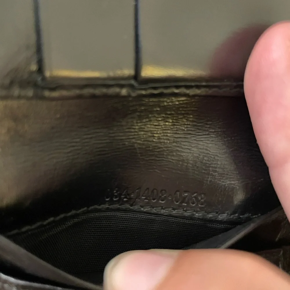 Men’s Black Patent Leather Gucci Wallet